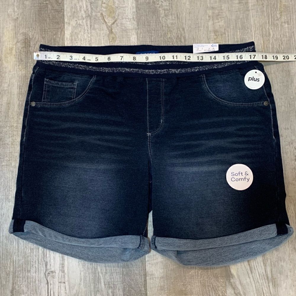 NWT Arizona Jean co soft slip-on shorts size 20 1/2 - Picture 13 of 13